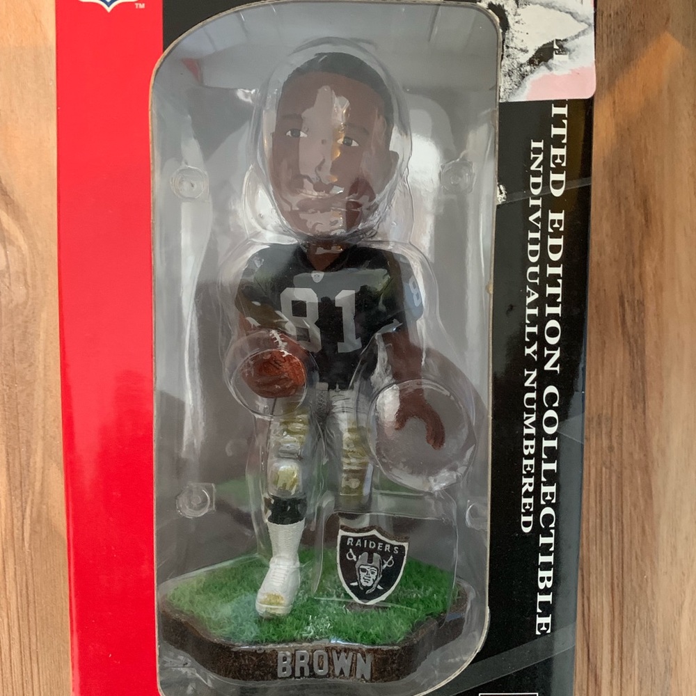 NFL Legends of the Field - Tim Brown Bobblehead